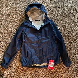 The North Face rain jacket.